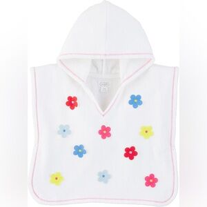Toddler girl Mudpie poncho towel